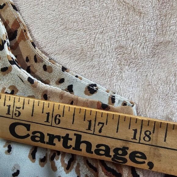 EUC SHINESTAR ANIMAL PRINT DOUBLE V NECK TANK TOP SIZE M - Picture 12 of 12